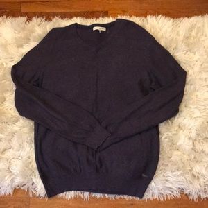 Purple v-neck sweater